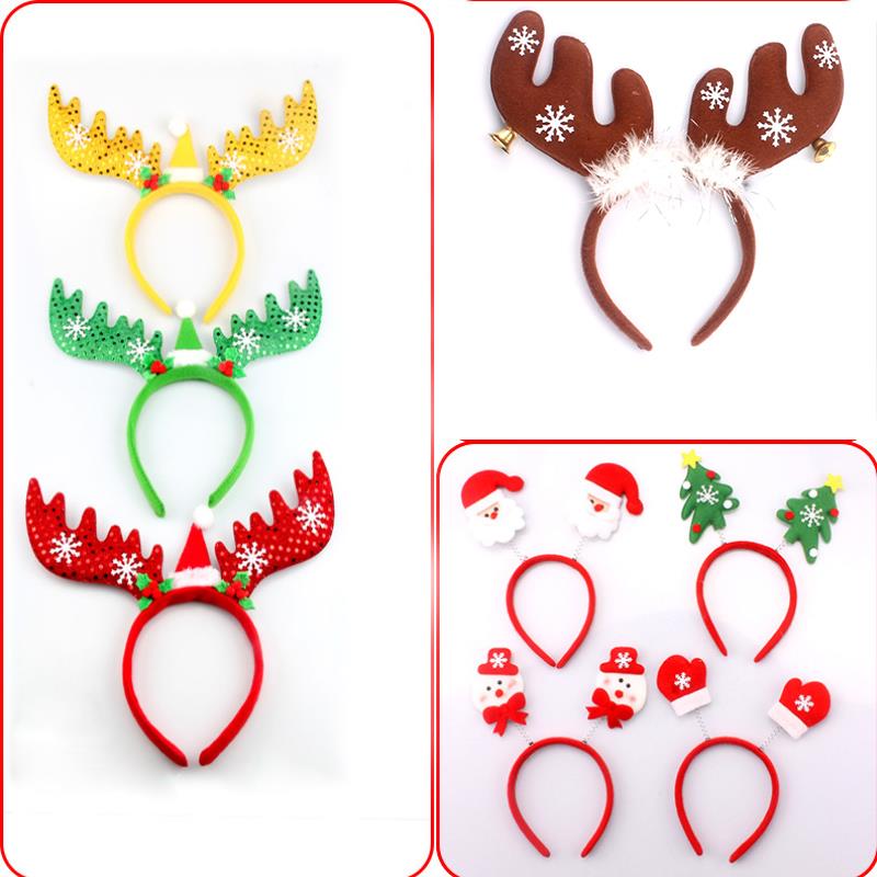 Led Led Kerst Sneeuwpop Kerst Hoofdbanden Kleding Accessoires Kerstmuts Decoratie Haarband Haarband Hoofdband Hoofdband