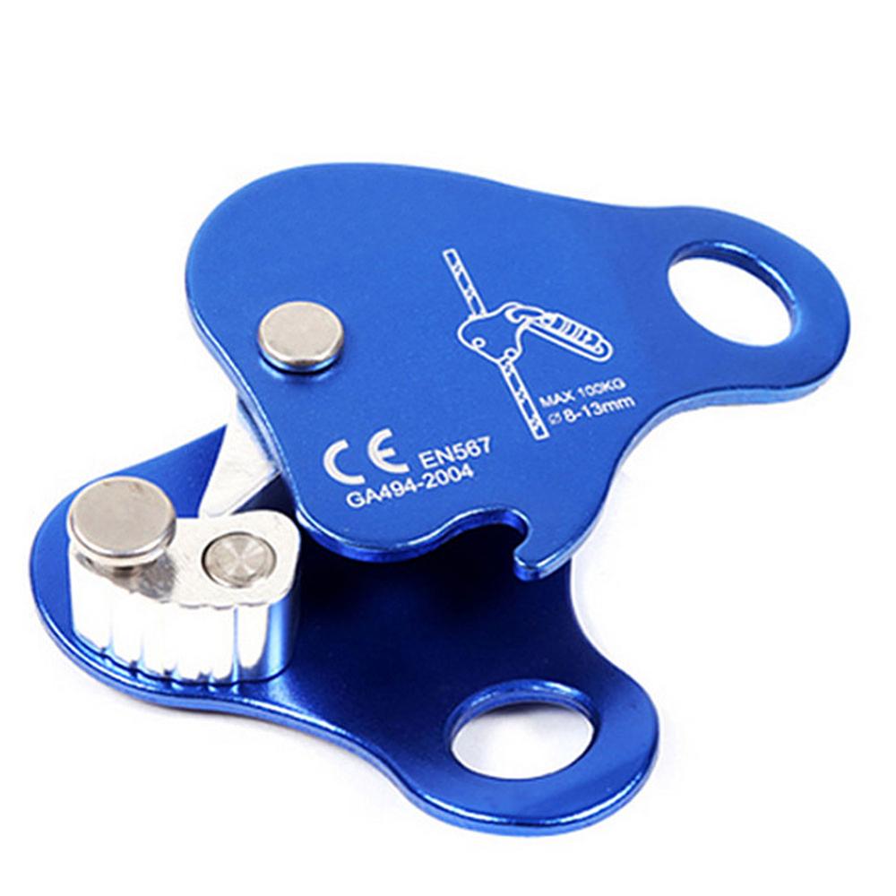 100KG Aerial Work Climbing Rescue Fall Arrest Self-locking Protection Tool Removable Rope Grab Camping Climbing Rescue Device: Default Title