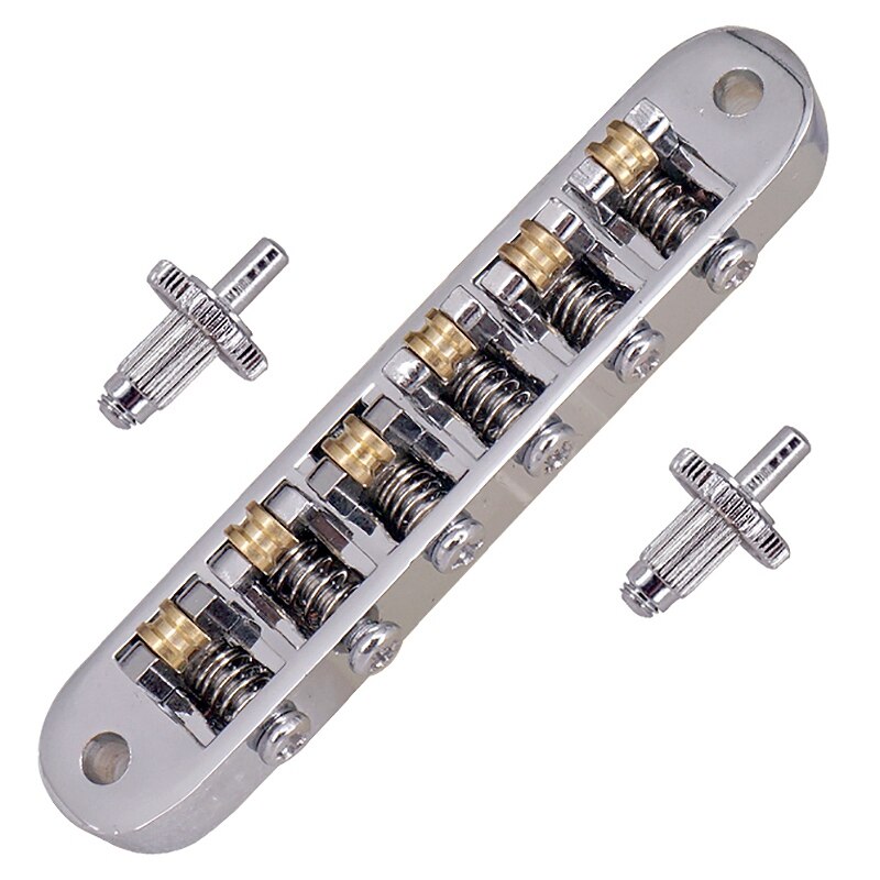 1 st gitarr vibrato bakstycke tremolo flat top body tremolo enhet vibrato bridge silver &amp; 1 st tune-o-matic elektrisk rullsadel