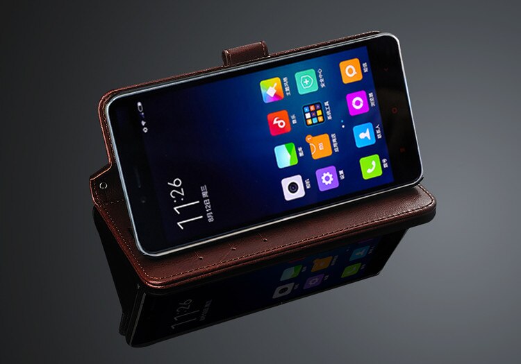 Fundas xiaomi redmi note 2 flip cover etui magnetisk læderhylster til xiaomi redmi note 2 telefon skal capa