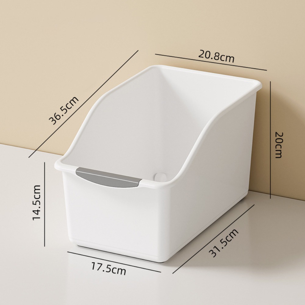 Plast oppbevaringsboks skuffstil multifunksjonell snacks krydderkurv med bunntrinse diverse sorteringskurv: Lilla