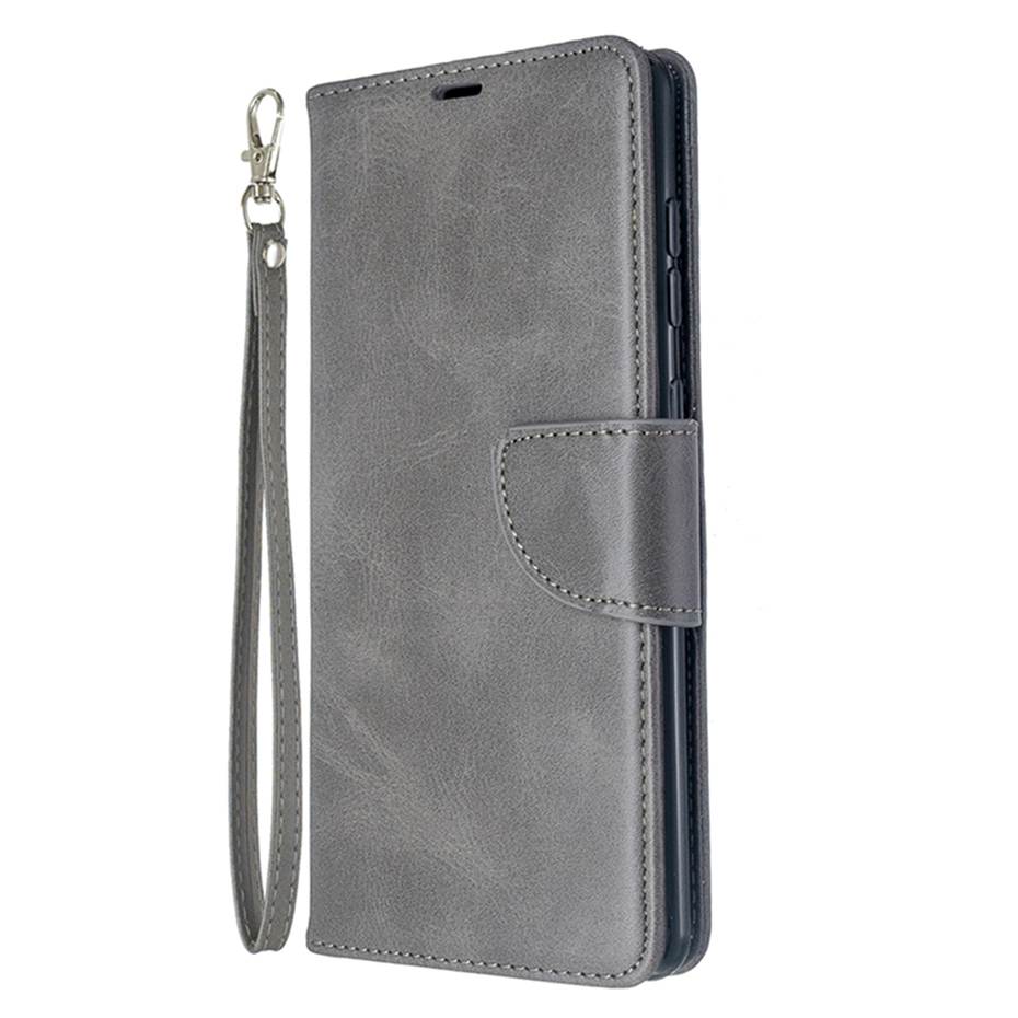 Funda de teléfono SM-A315 A31 A315F para Samsung Galaxy A31 SM-A315, BILLETERA, Funda de cuero para Samsung A31: Gray