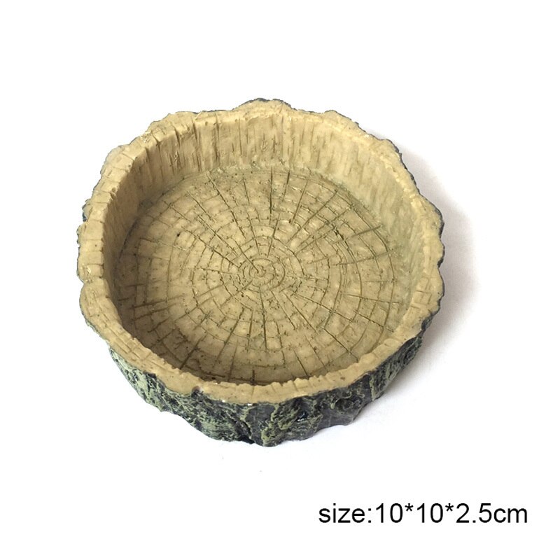 Crawler pet feeder skål bassin harpiks giftfri mad vand pot krybdyr skildpadde skildpadde skorpion firben krabber kæledyr forsyninger: 3