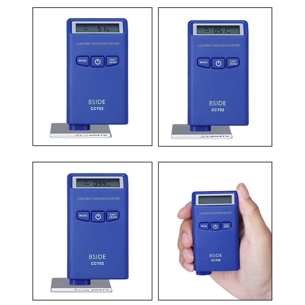 Medidor de espesor de pintura de Mini Medidor De Espesor Digital medidor de espesor LCD para medir el grosor de capa de pintura del coche