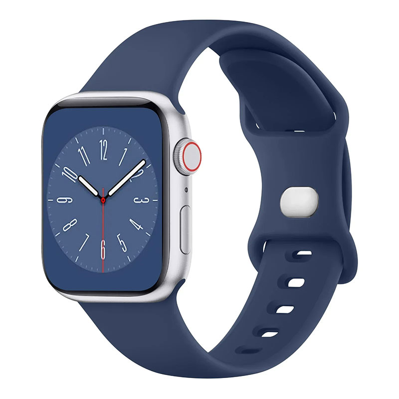 Zachte Siliconen Band Voor Apple Watch 9 8 7 6 5 4 3se Band Voor Iwatch Ultra 49Mm 45Mm 41Mm 40Mm 44Mm 38Mm 42Mm Horlogeband: Paars Groen / 14mm