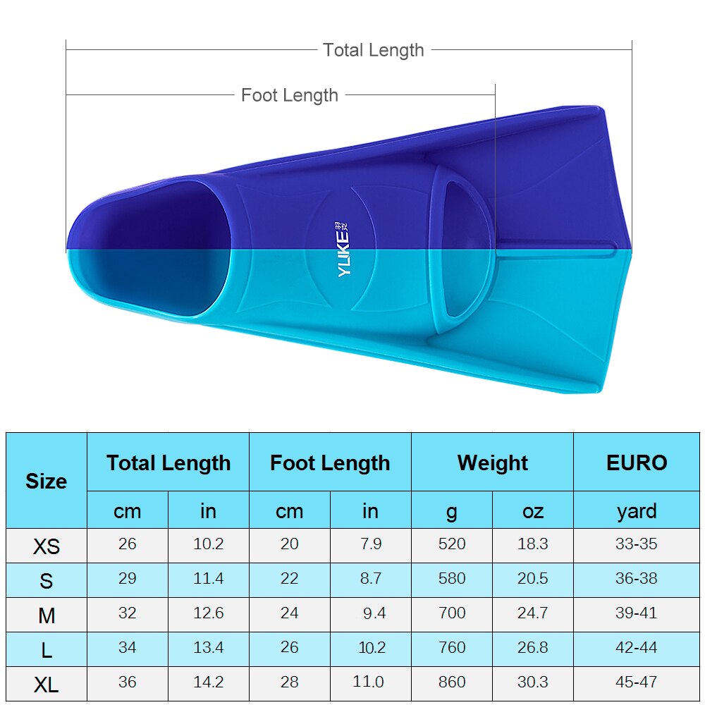 Silicone Snorkeling Fins Short Fins Light Swim Fins Comfortable Scuba Diving Flippers Snorkeling Gear Snorkeling Equipment