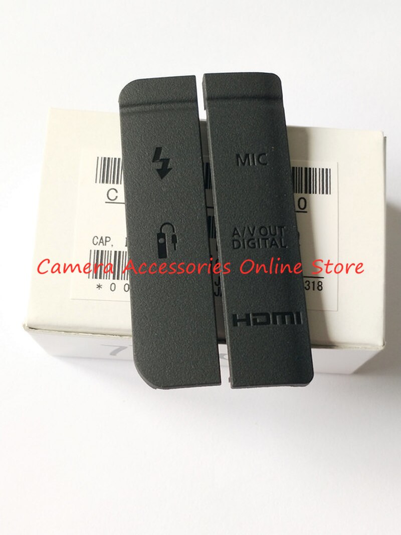 Couvercle inférieur de porte en caoutchouc pour caméra numérique Canon EOS 7D, compatible USB/HDMI, entrée/sortie vidéo cc,
