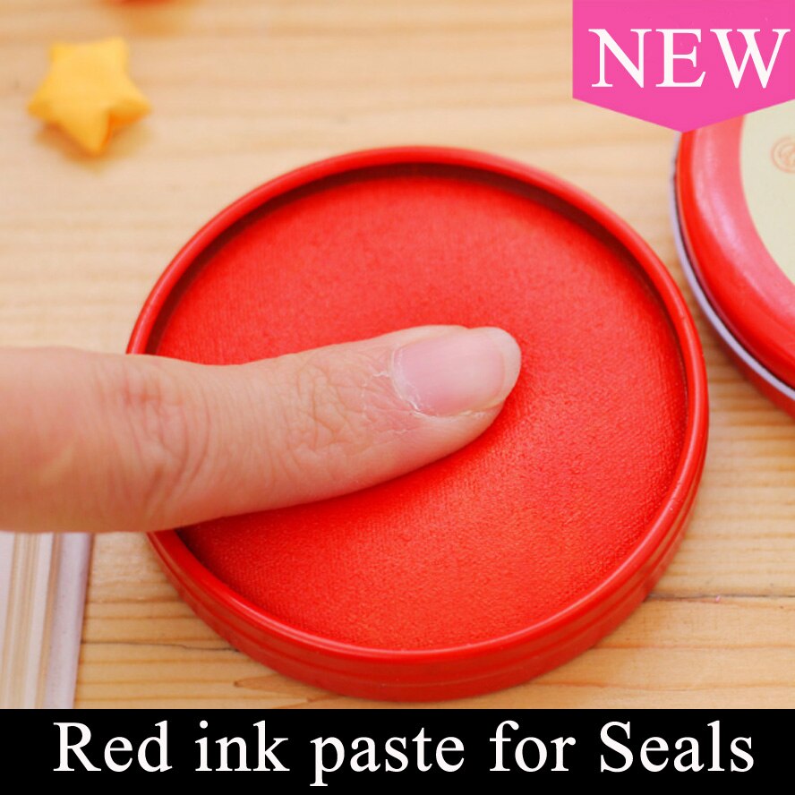 Tampon d'encre chinois peinture pâte d'encre rouge pour sceau Yinni pad Art calligraphie peinture fournitures