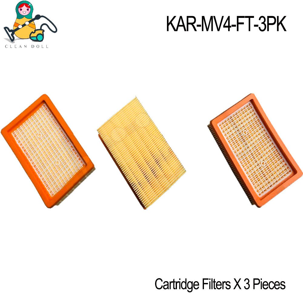 W celu uzyskania Karcher części zamienne worek robić odkurzacza filtrów dla Karcher WD4 WD5 WD6 premia MV4 MV5 MV6 2.863-005.0 2.863-006.0: KAR-MV4-FT-3różowy