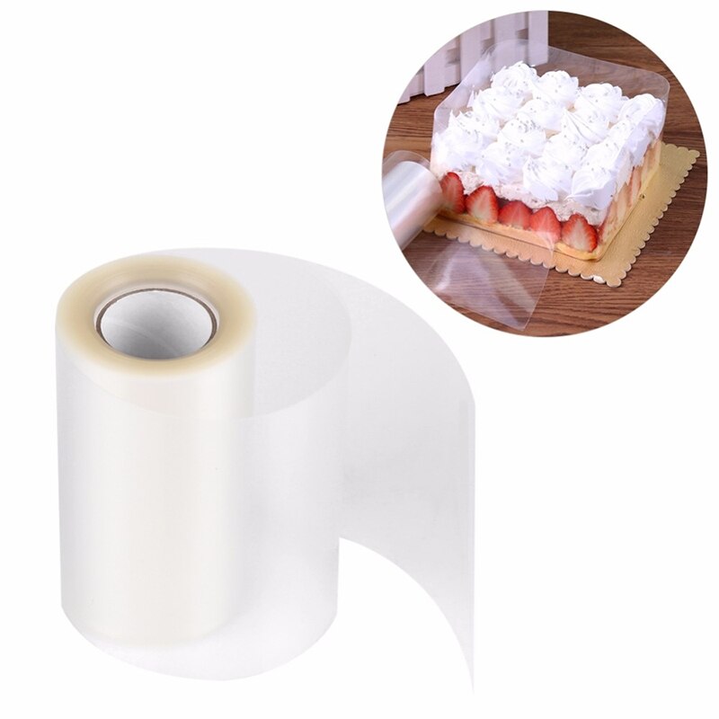 Lámina decorativa transparente para Mousse, cinta de plástico OPP para postres y tartas