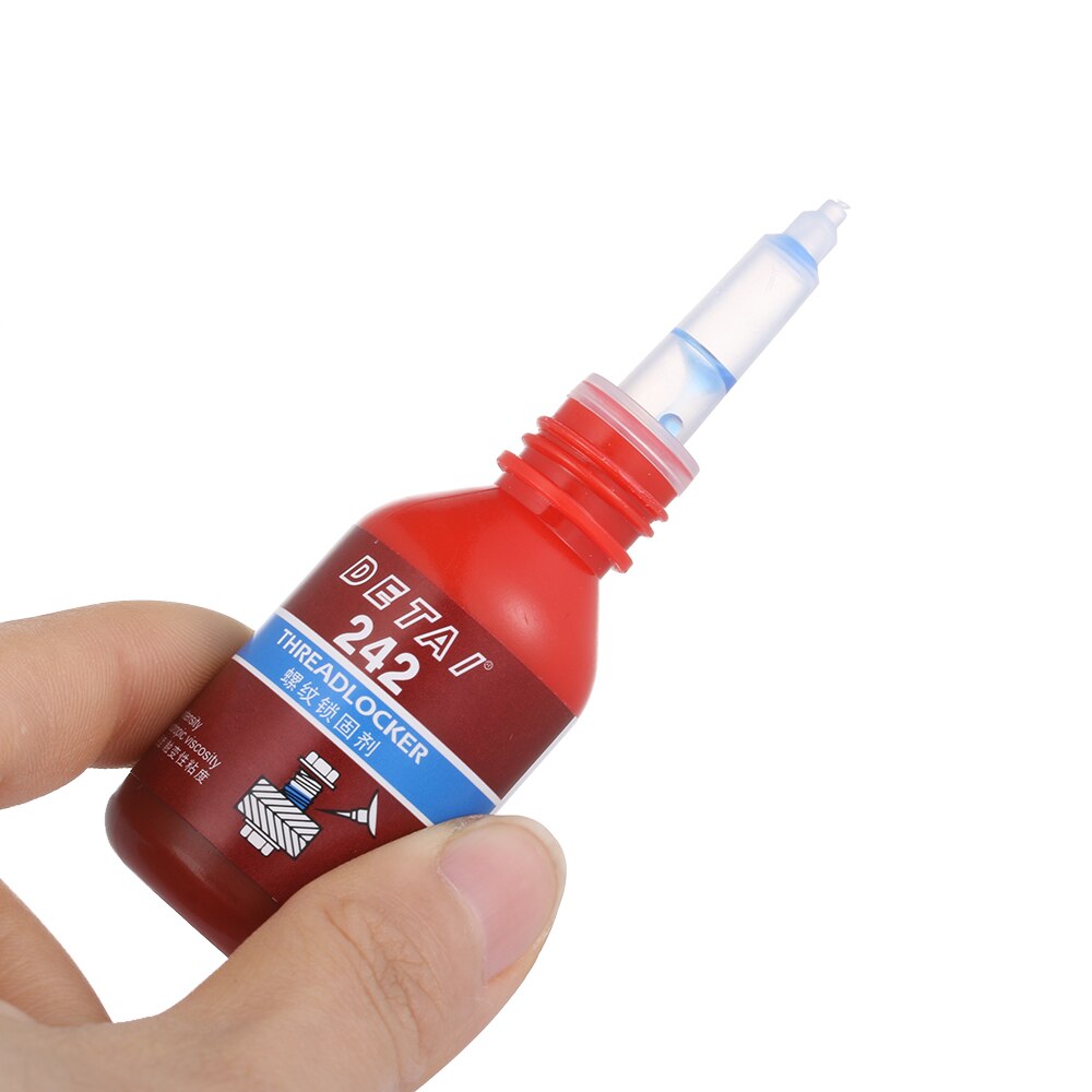 1 flaske 10ml anti-trykk blå 242 lim anti-trykk anaerob skruelås selvklebende tråd forsegling anti-korrosjon gjenger