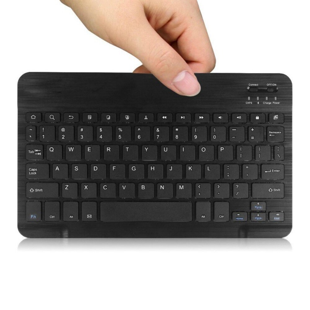 Teclado bluetooth para smartphone 7, 9, 10, android, ultrafino, carregamento externo, sem fio, teclado universal