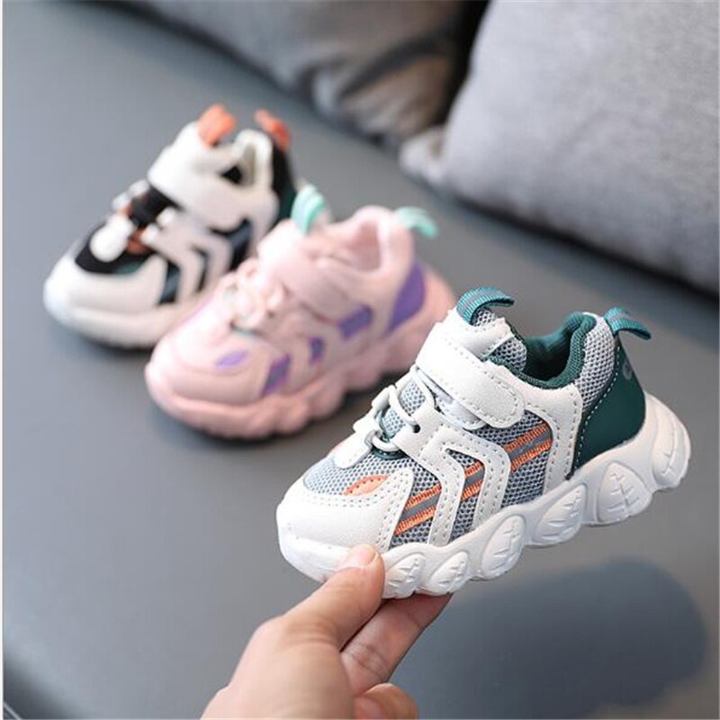 Baby Zachte Zolen Peuter Schoenen Jongen Meisje Comfortabele Antislip Schoenen Baby Ademend Mesh Sneakers Kinderen Casual schoenen