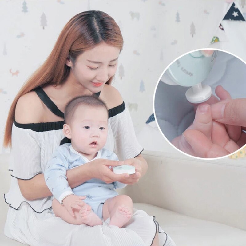 Baby Elektrische Nail Trimmer Kids Nail Polijstmachine Tool Zuigeling Nail Care Safe Nagelknipper Cutter Pasgeboren Manicure Set