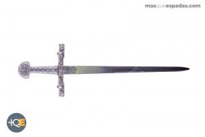 Abrecartas réplica espada excalibur bronce