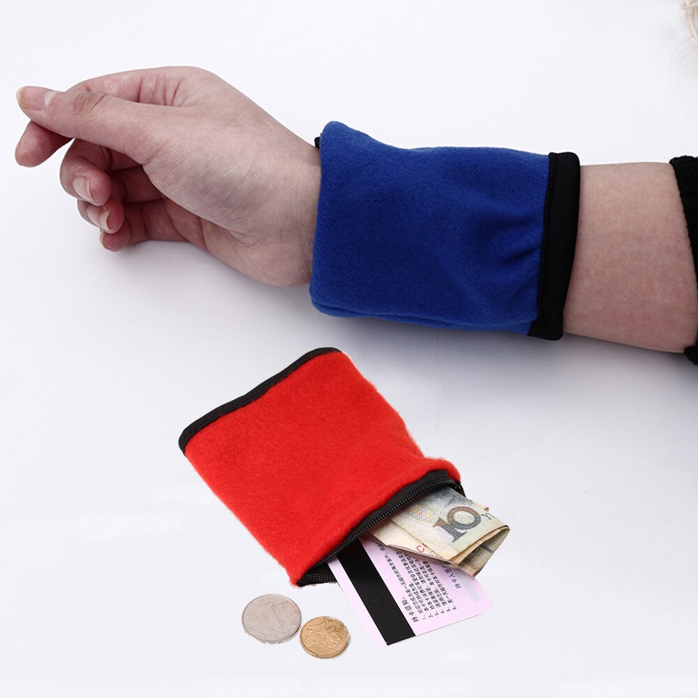 Wrist Wallet Pouch Band Zipper Running Travel Cycling Safe Sport Ankle Wrap Bag For Running Gym Cycling Purse Safe