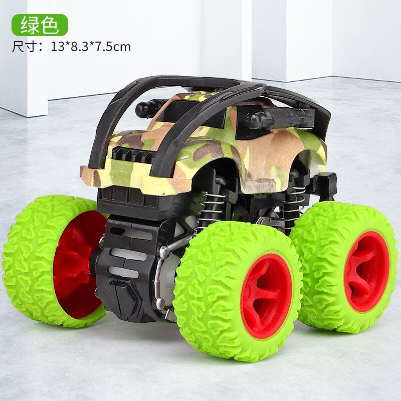 Alloy ABS Inertia Four-Wheel Drive Big Foot Toy Off-Road Vehicle Children&#39;s Stunt Car Toy for Baby: P