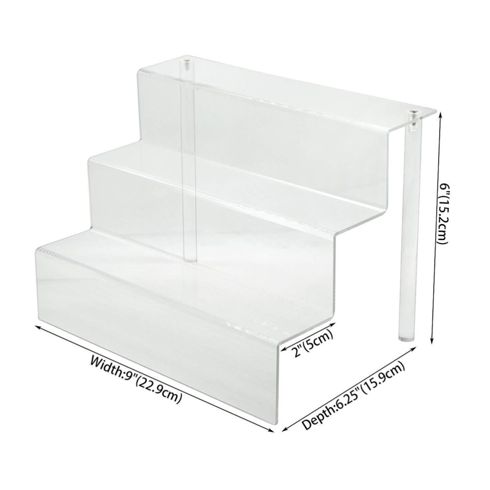 Creatieve 3 Lagen Rack Acryl Ladder Cosmetica Houder Display Stand Taart Resultaat Holder