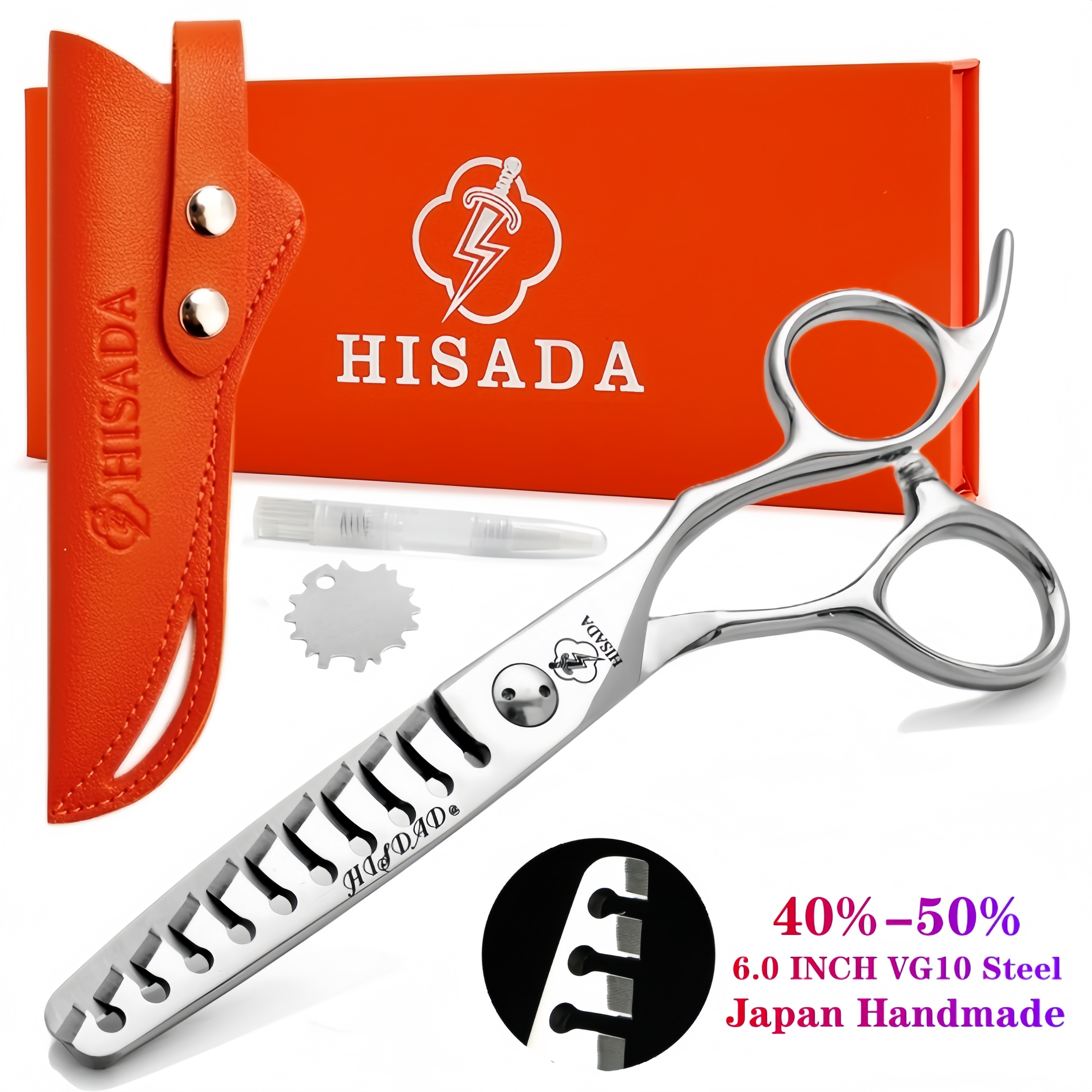 Hisada kappersschaar 5.5/6.0/6.5 inch roze kappersschaar haarknipmachine kappersaccessoires: Donker kaki