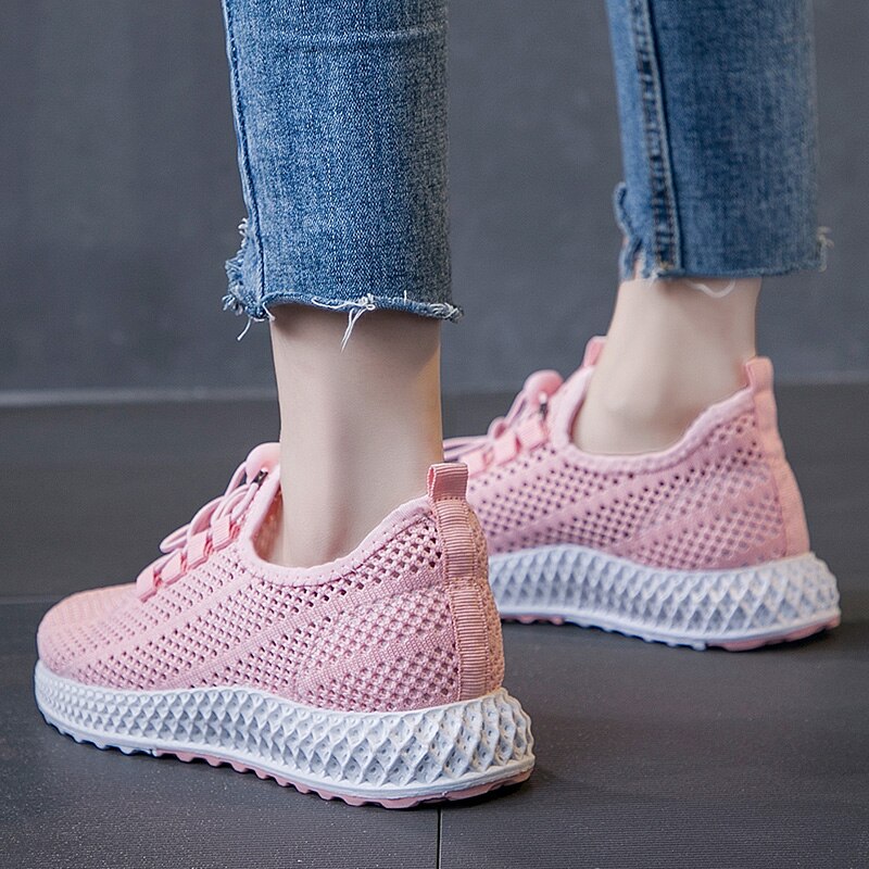 tenis feminino Women Tennis Shoes Female Gym Sport Shoes Stability Breathable Mesh Thick Sole Trainers zapatillas