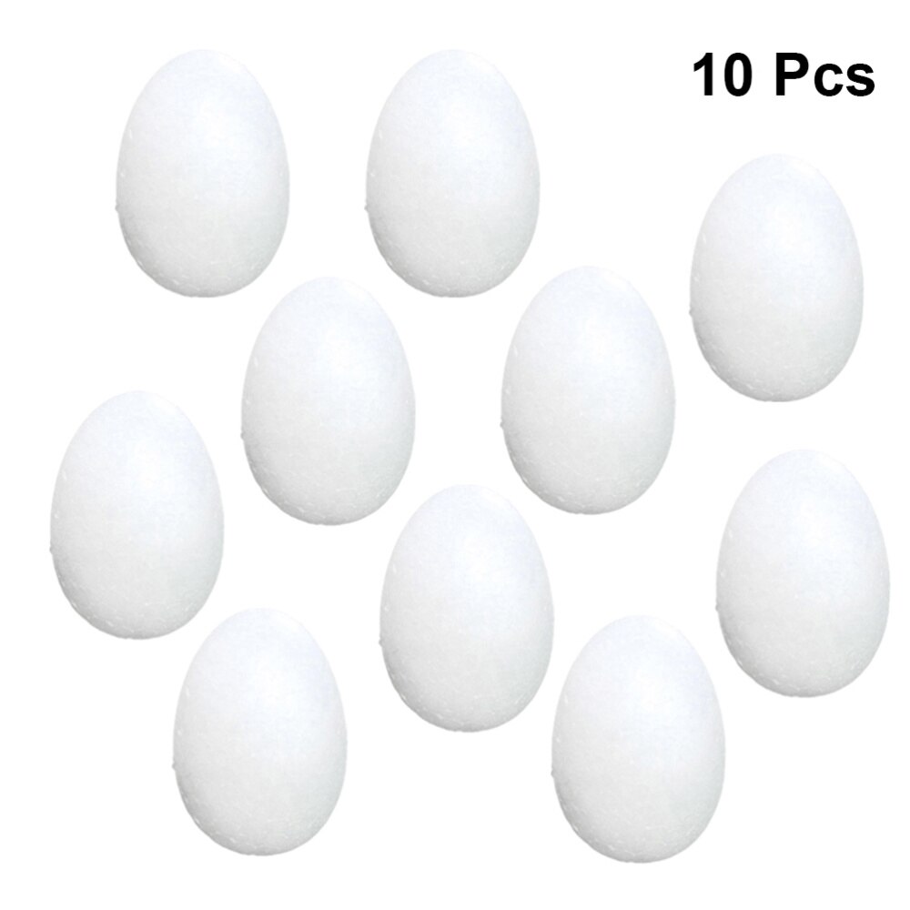 10 Pieces 2cm Shaped Styrofoam Ornaments DIY Craft Party Decoration: Egg