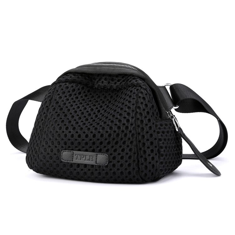 Women's Multi-function bag Shoulder bags Waist Packs Female Handbags Nylon Ladies Crossbody Bag girls Messenger Bag Bolsas: Textile black