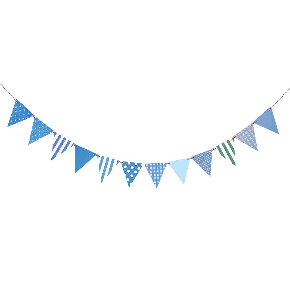 Blue Baby Foot Garland - 4 Foot Banner For Baby Shower & Nursery Decor