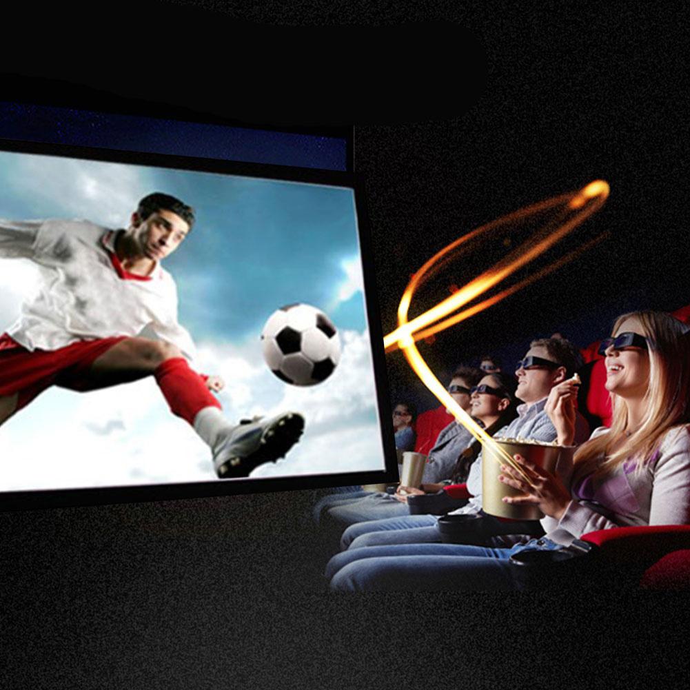 4/3 Fabric Fast Fold Table Hanging Projection Screen Curtain for HD 3D LED Home Theater Smart Movie Projection Screens Display