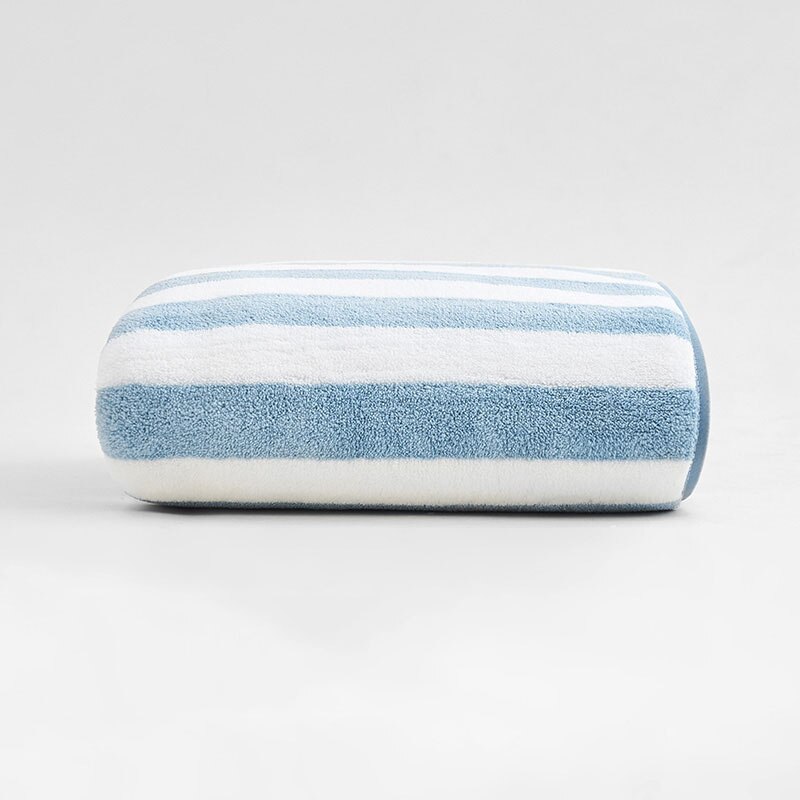 Super Absorbent Beach Towel Microfiber Home Hotel Striped Blue Luxury SPA Bathroom Body Bath Towel Face Towels for Kids Adults: blue / 70x140cm bath towel