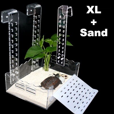 Turtle Basking Platform Height-Adjustable Hanging Amphibian Platform Fish Tank Aquarium Platform Tortoise Resting Terrace: 8S