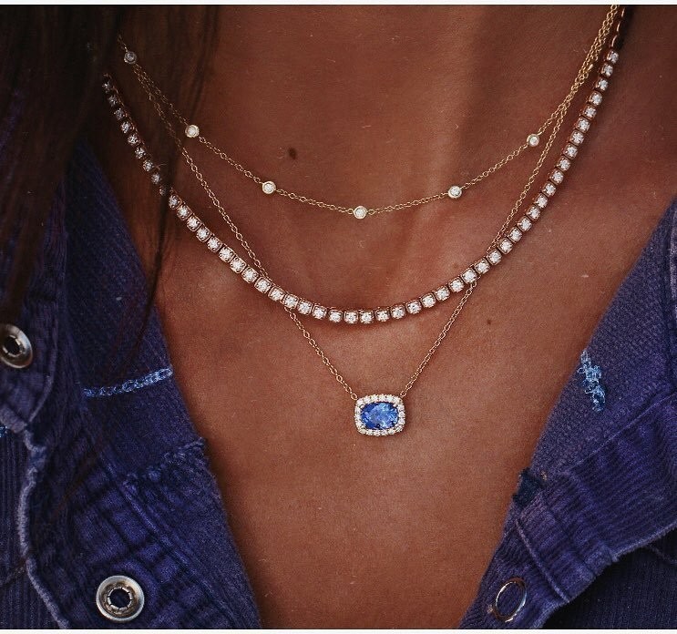 Star Multi-layer Women Necklaces Classic Chain Pendant Necklace For Women Jewelry