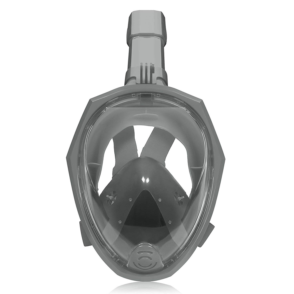 Scuba Diving Mask Full Face Snorkeling Mask Underwater Anti Fog Snorkeling Diving Mask For Swimming Spearfishing Dive Men: Light Grey / S/M