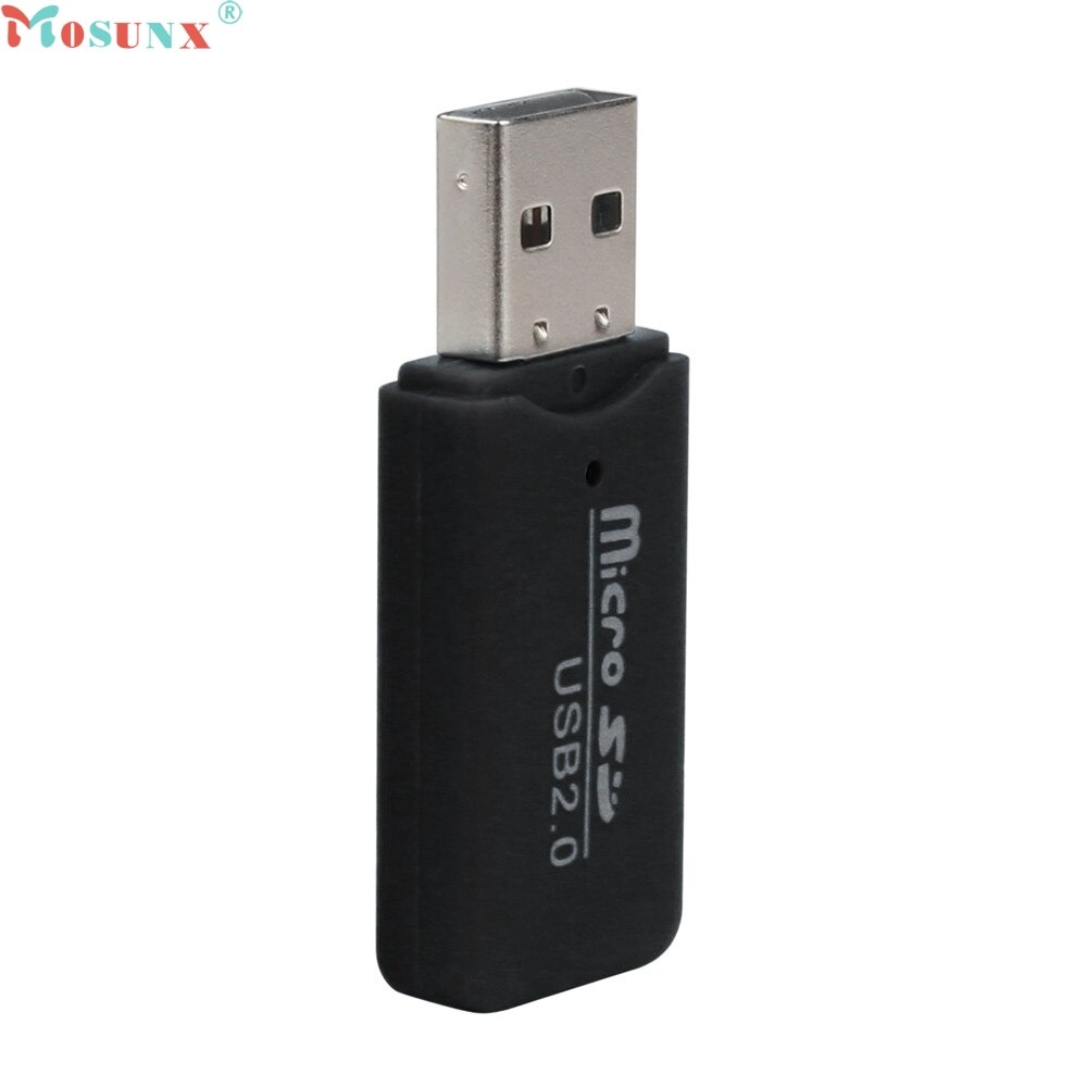 Mosunx Factory Price USB 2.0 Micro SD SDHC TF Flash Memory Card Reader Mini Adapter For Laptop 0217