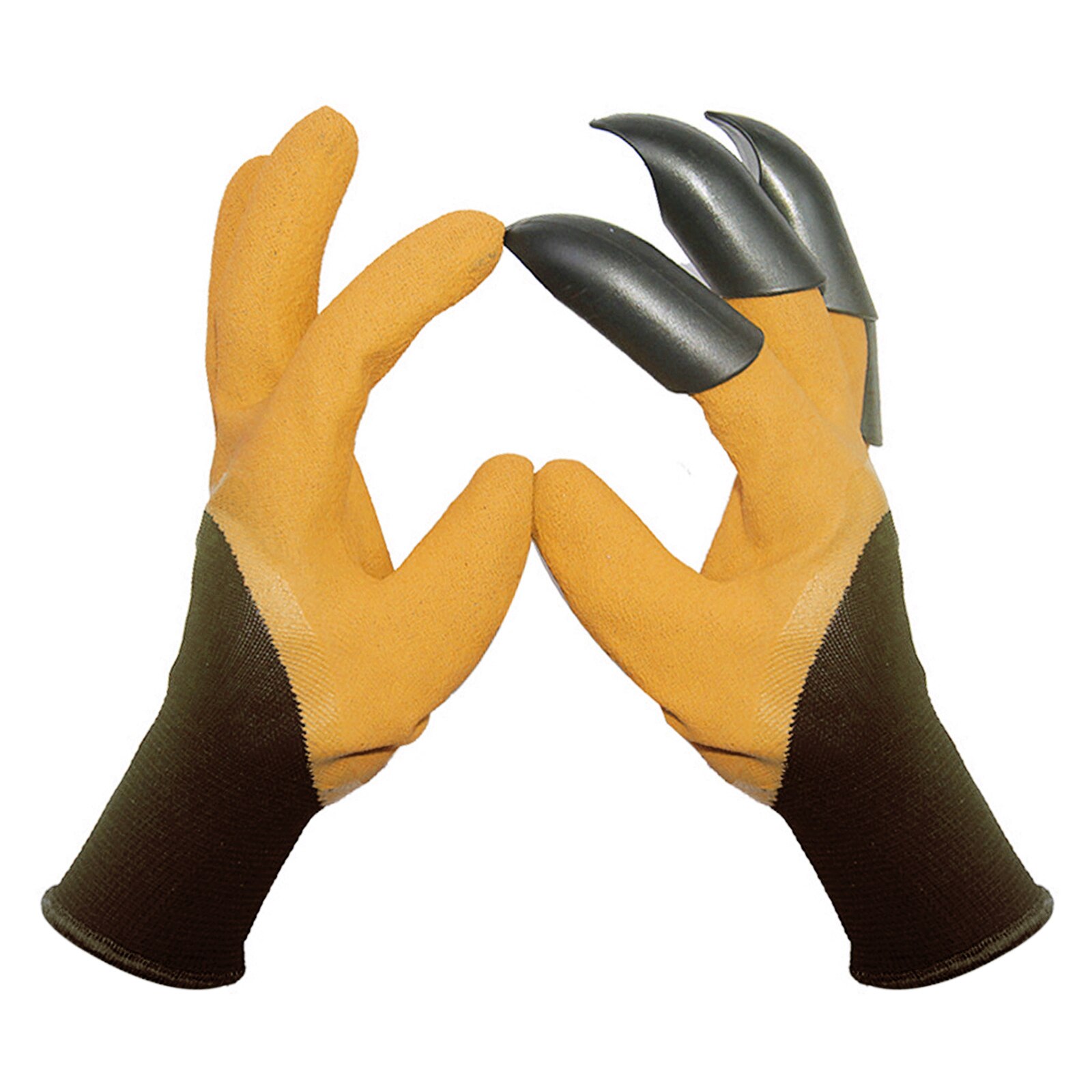 Tuin Handschoenen Met 4/8 Abs Plastic Hand Claw Tuin Rubber Handschoenen Voor Tuinieren Graven Planten Duurzaam Waterdicht Werk Handschoen: B
