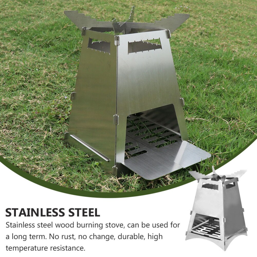 3 Stks/set Hout-Burningovens Vouwen Kookgerei Brandende Kachel Hout-Burningovens Bbq Kachel Voor Camping