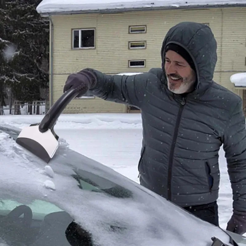 Auto Sneeuwscheppen Voorruit Roestvrij Staal Ijskrabber Hosuhold Keukenreiniger Zuigmond Mes Auto Sneeuw Schoonmaken Gereedschap