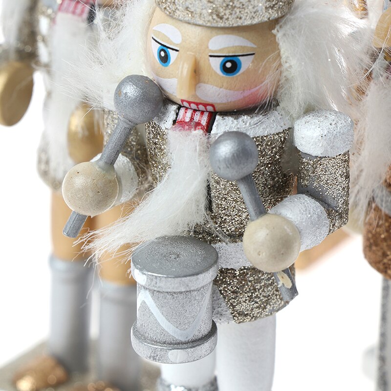 12cm træ nøddeknækker solider figur model dukkedukke håndværk til børn jul hjemmekontor indretning display 1pc