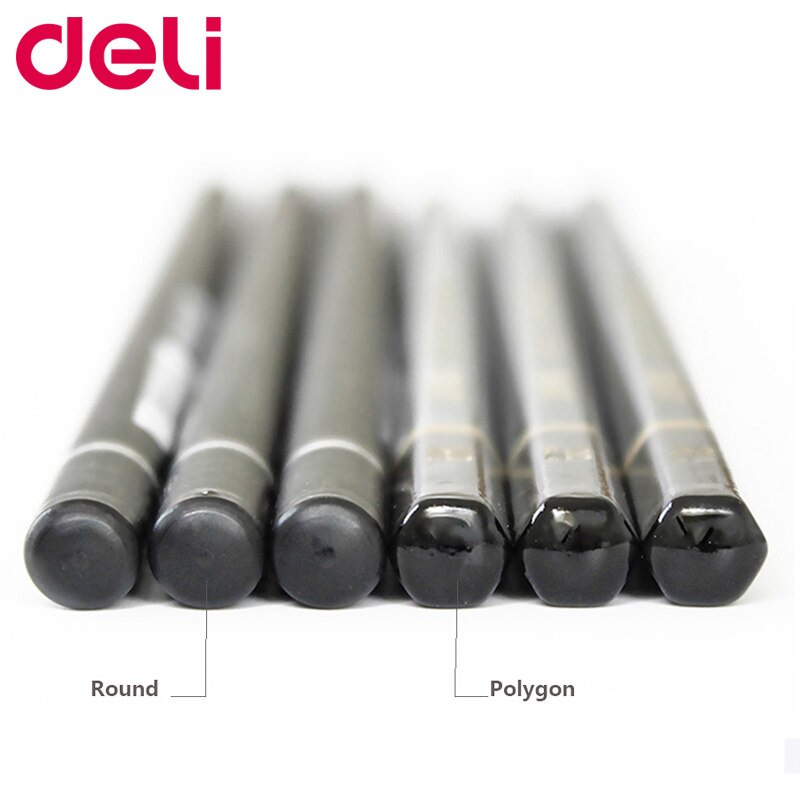 Deli 2h-8b Set Tekening Schetsen Potlood Zacht Veilig Niet Giftig Standaard Potloden Professionele Kantoor School Potlood