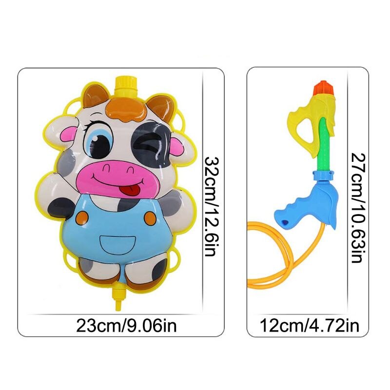 Summer Children Cartoon Backpack Squirt Water Toys Beach Swimming Pool Water Toy Boys Interactive Outdoor Game