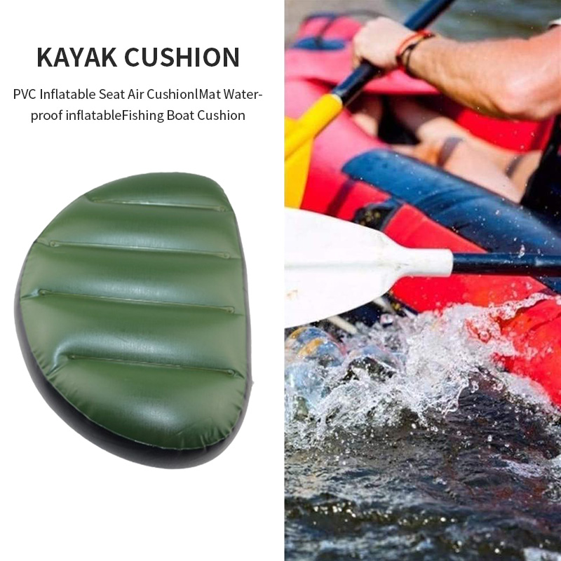 PVC Inflatable Air Cushion Mat Waterproof Fishing Boat Summer Outdoor Inflatable Boat Pillow For Water Skiing Drifting Sport