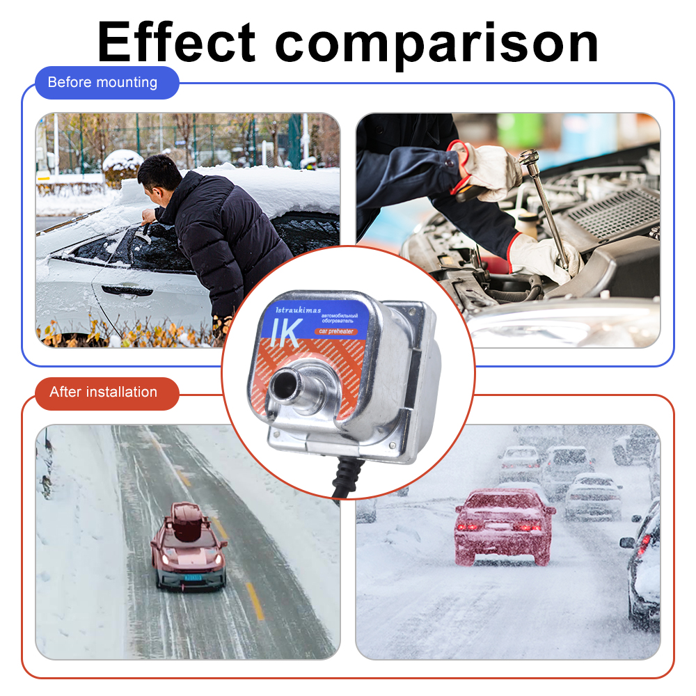 220V 1500W Car Heating Parking Heater Car Preheater Auxiliary Gasoline Diesel Motor Water Tank Heater Engine Coolant Heater
