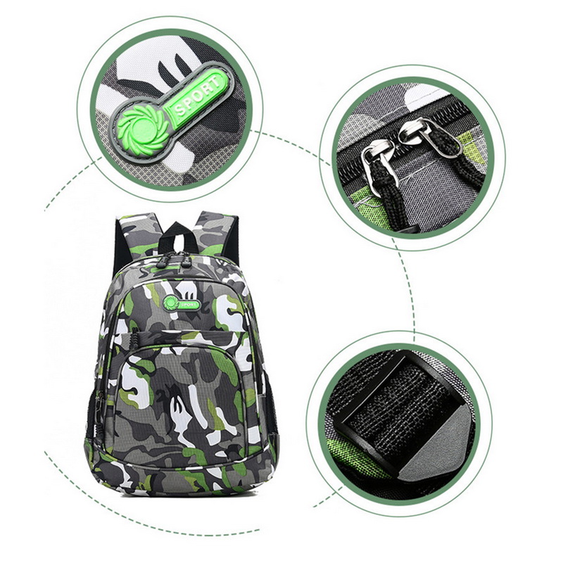 2 tailles Camouflage sacs d'école imperméables pour filles garçons orthopédiques enfants sacs à dos enfants livre sac Mochila Escolar cartable