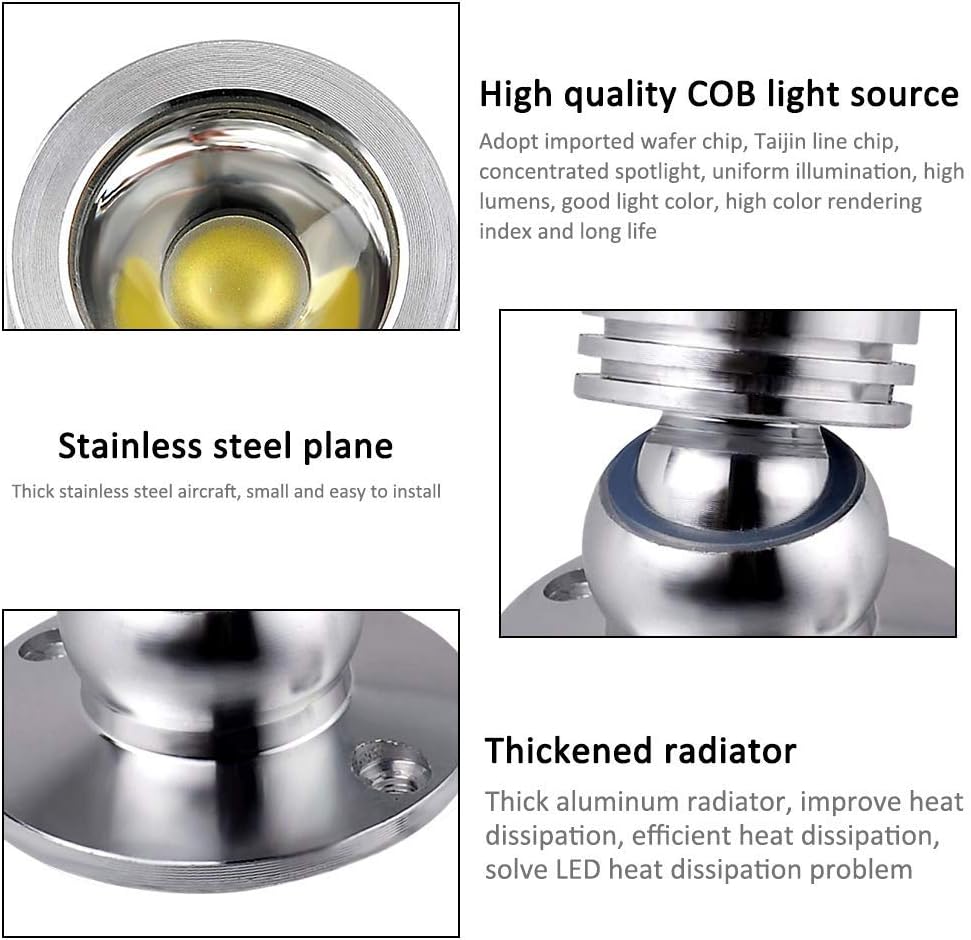LED 3W Spotlights AC85-265V Led Ceiling Down Light DC12V Cabinet Counter Showcase Jewelry Lamp