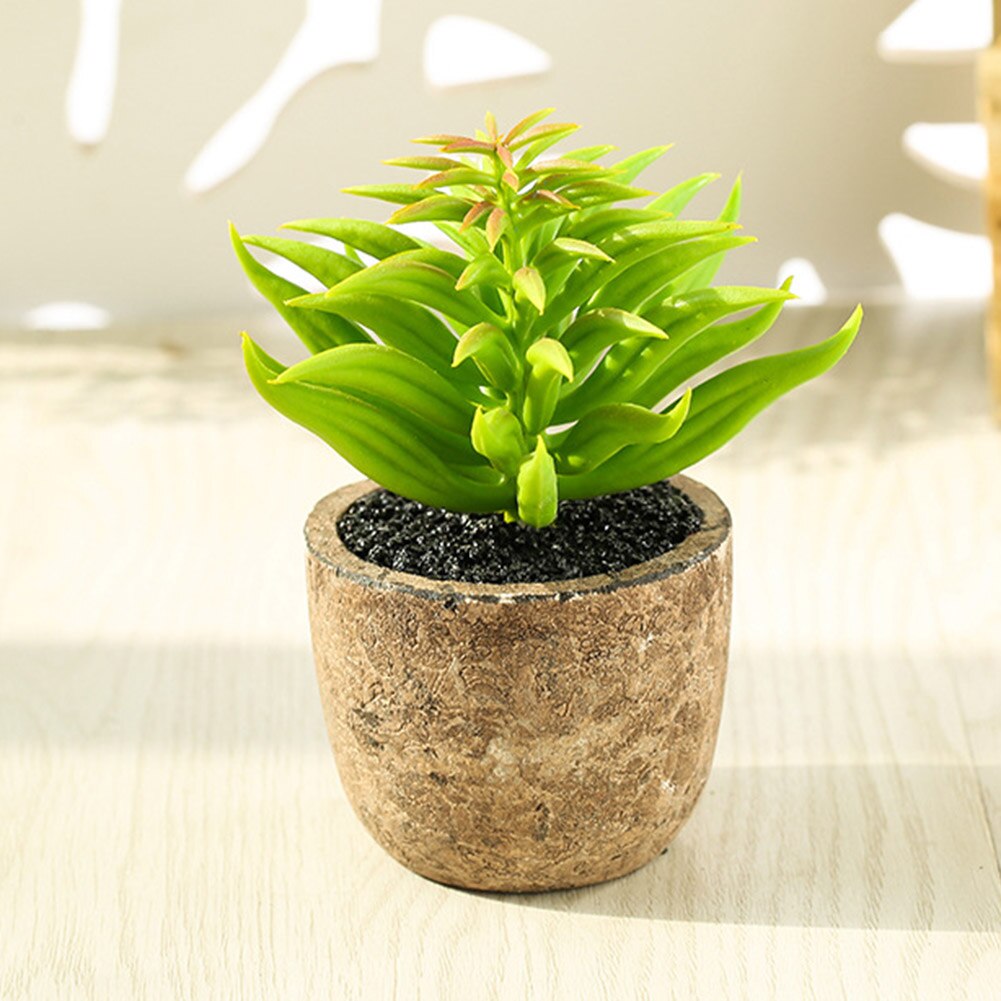 4Pcs/Set Simulation Succulent Plants Artificial Potted Plant Indoor Ornaments
