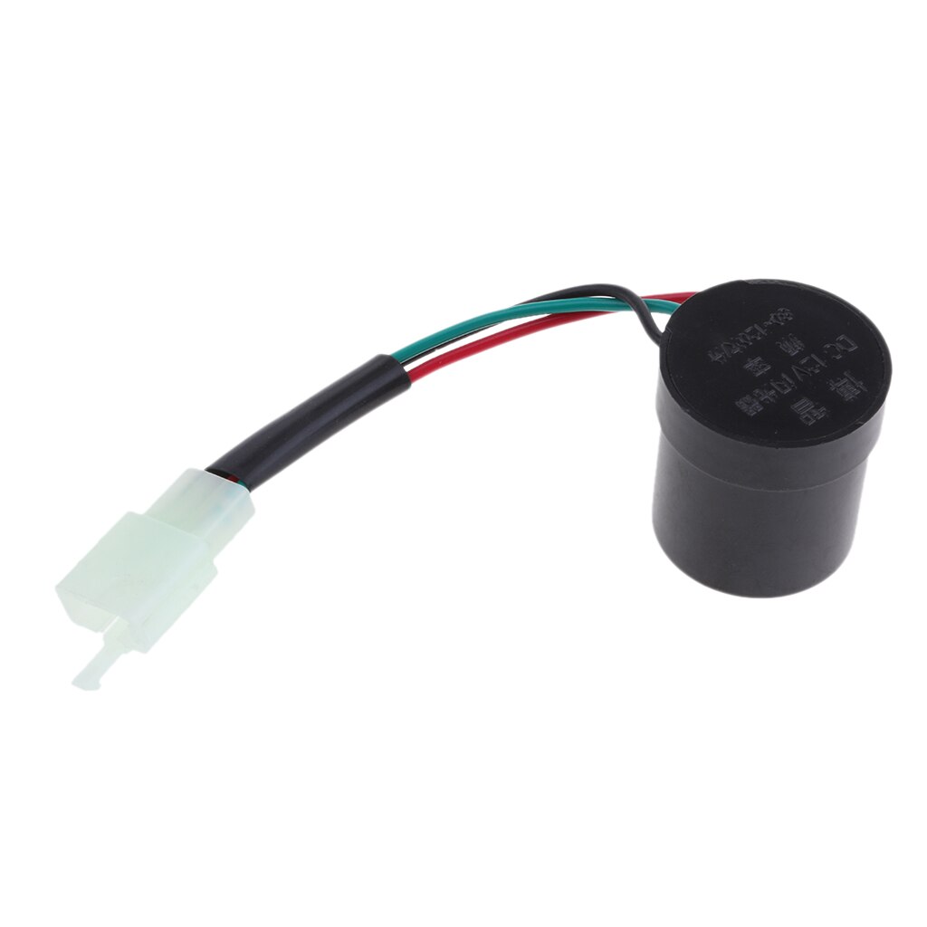 12V Motorcycle Turn Signal Flasher Relay - Round Style 3 Wires