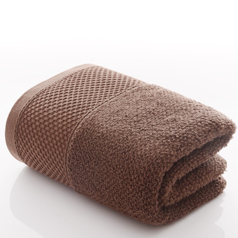 Katoen Absorberende Badhanddoeken voor Volwassenen Thuis Zachte Dikker Badkamer Handdoek Set Comfortabele Snelle Droge: Brown / 1 pcs 70x140