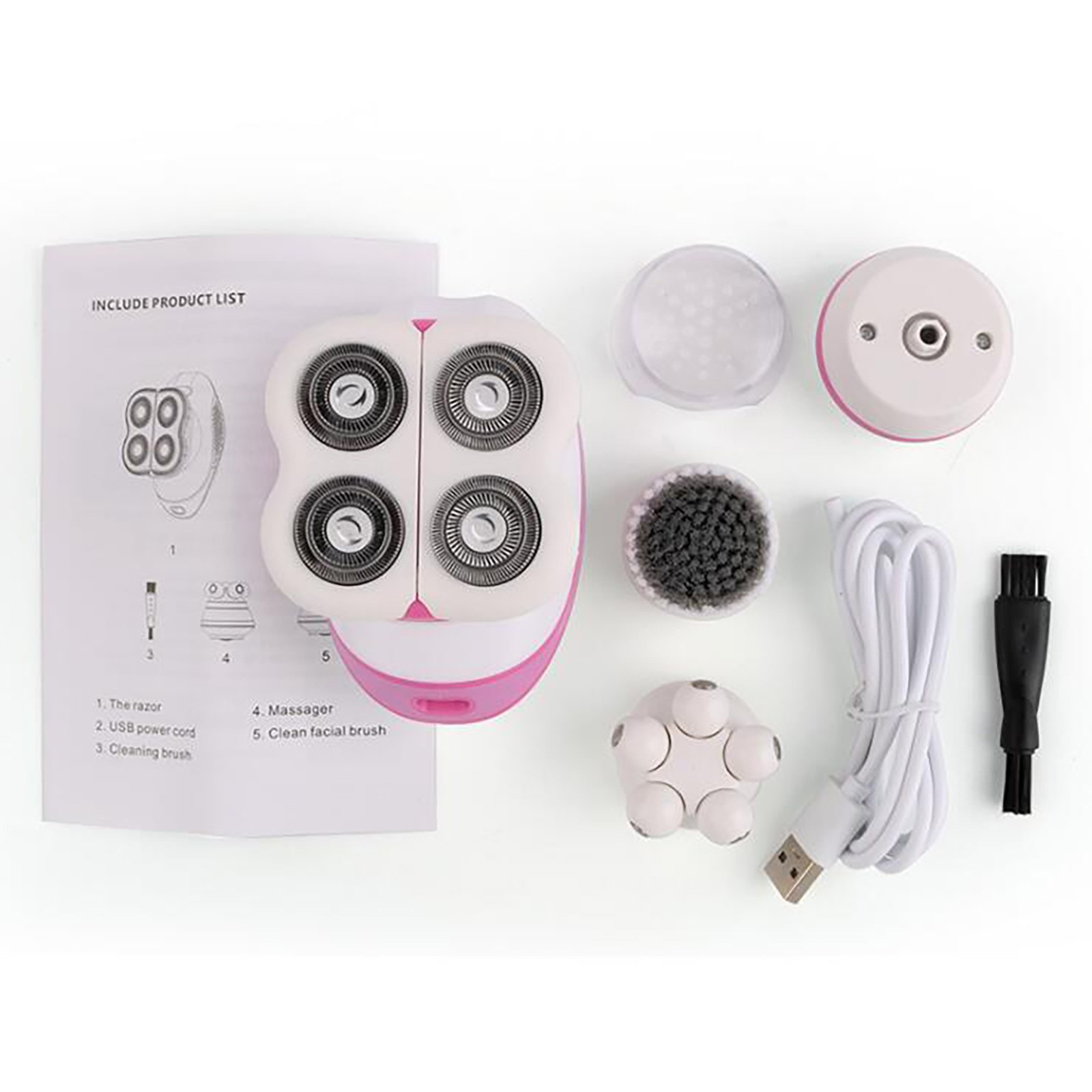 Lady Shaver Electric Hair Removal Device Private Multifunctional Hair Shaver Three In One Beauty Instrument Massage Instrument