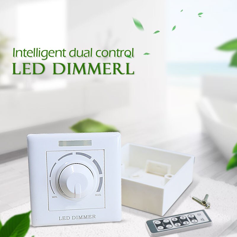 AC110/220V White Wireless LED Dimmer Switch Adjustable Controller LED Driver Dimmer For Dimmable AC LED Chip Led Downlight