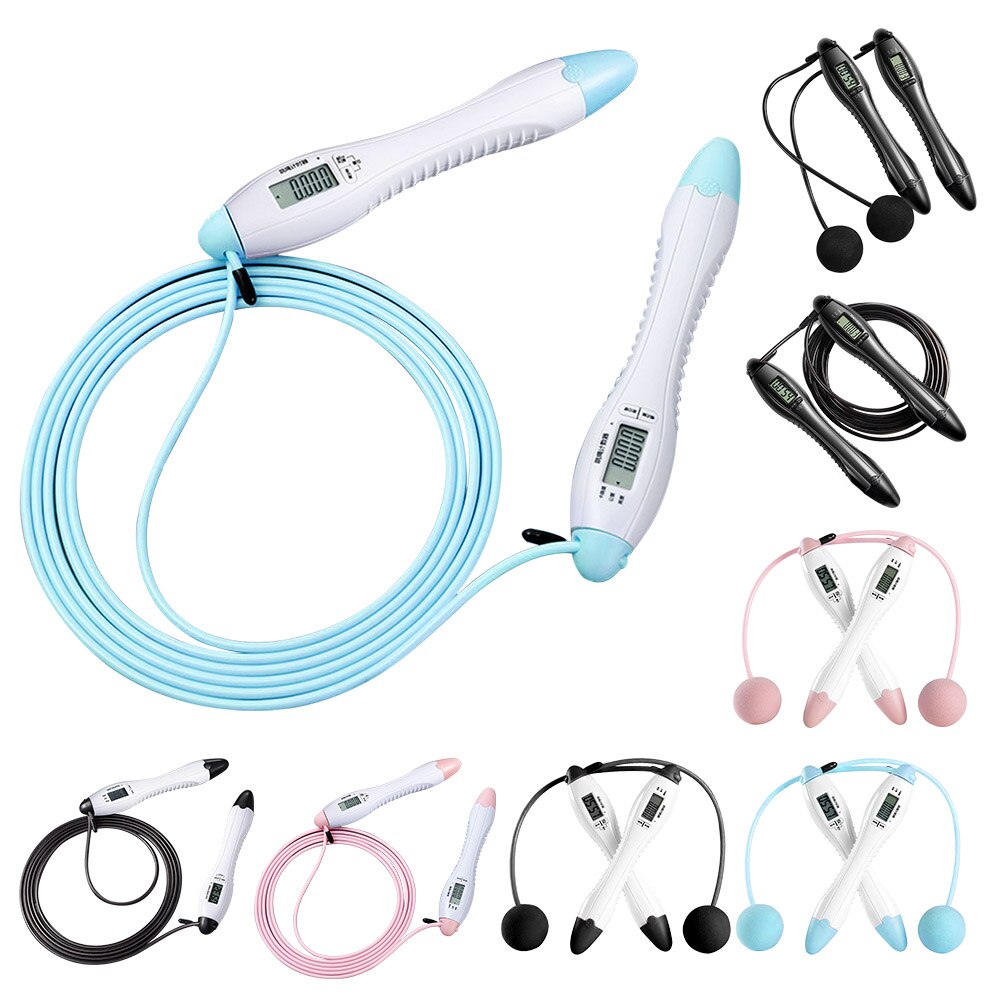 4 Modes 360 Degrees Rotation Induction Double Screen HD Display Home Gym Digital Counting Jump Rope Anti Winding ABS