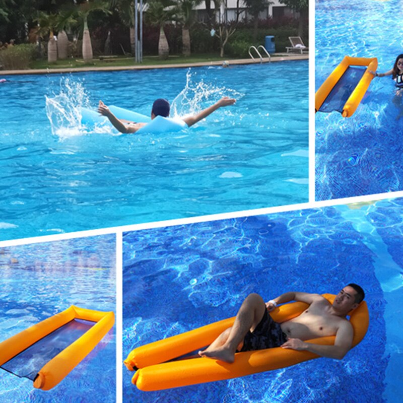 Aufblasbares Schwimmbett Mit Rückenlehne - PVC Matte Für Pool & Strand